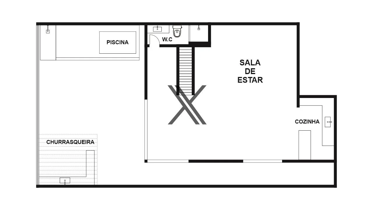 Planta Baixa 3D - 2 Pavimento