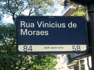 placa vinicius de moraes ipanema arvores rua arborizada rio de janeiro rj