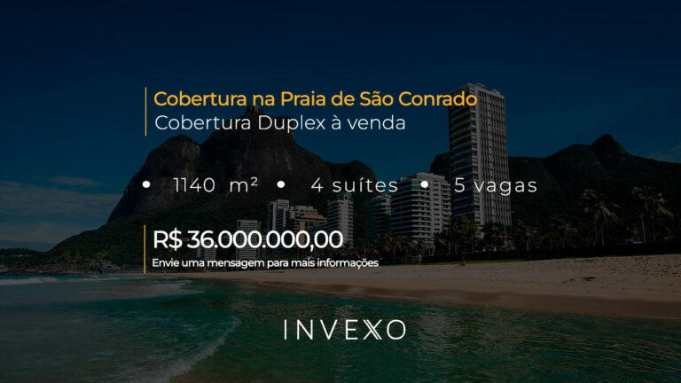 Cobertura na Praia de São Conrado